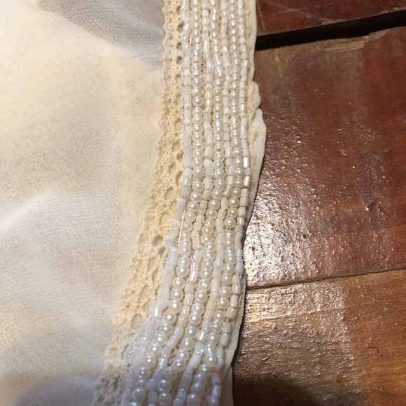 NWT Awake Couture Cream Beaded Mini Cocktail Dress - Picture 3 of 8